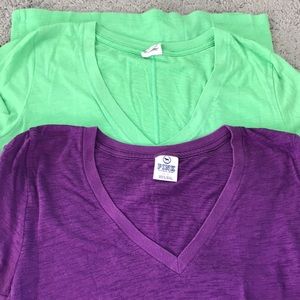 2 VS Pink v neck shirts